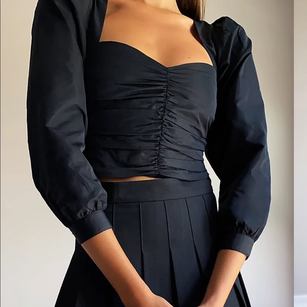 Aritzia Sunday Best petal blouse in Giselle